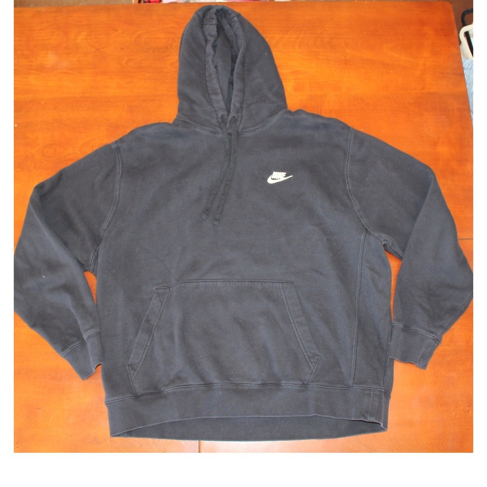 Nike Mens Sportswear Club Fleece Pullover Hoodie Black XL RN56323 CA05553